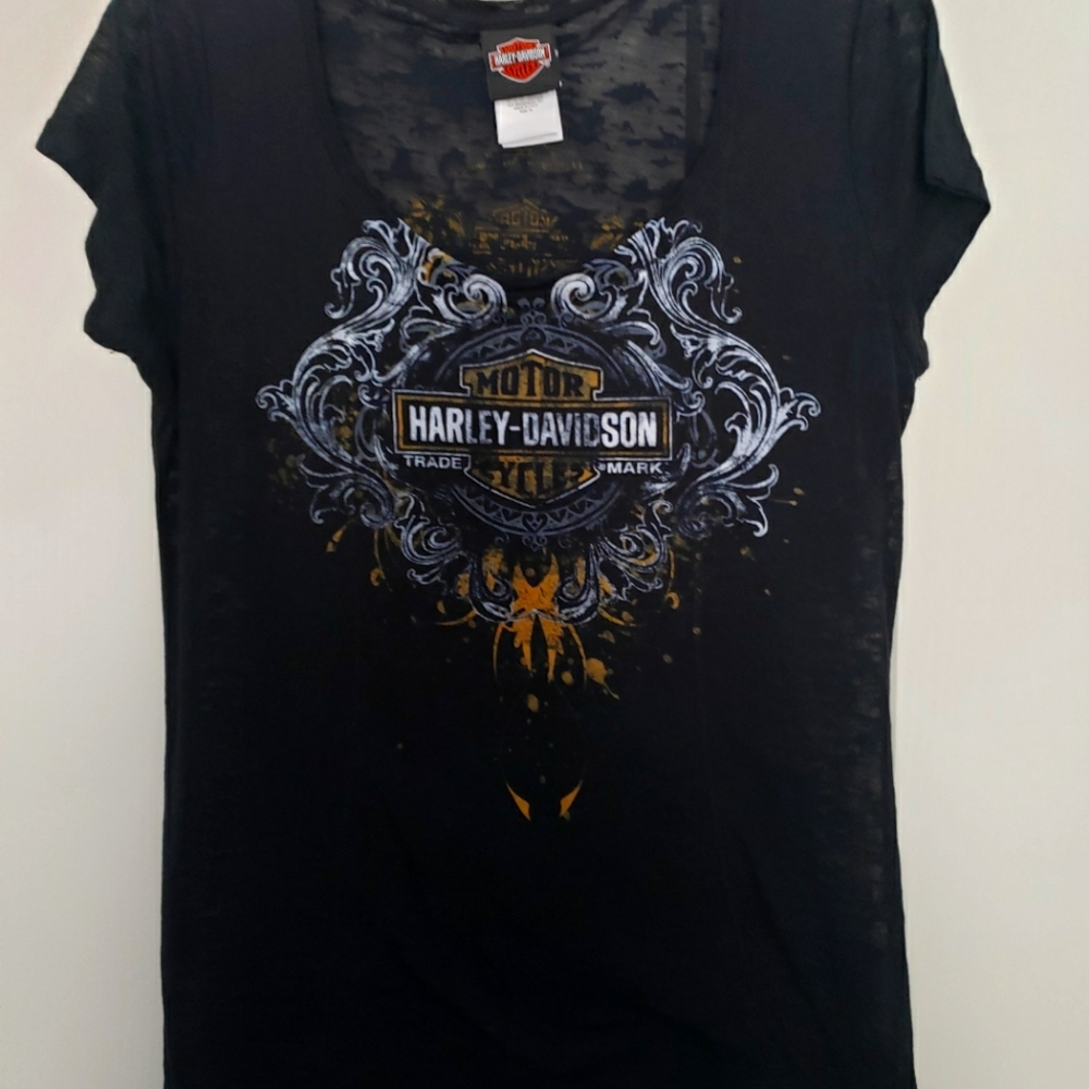 Womens sexy sheer harley davidson tee